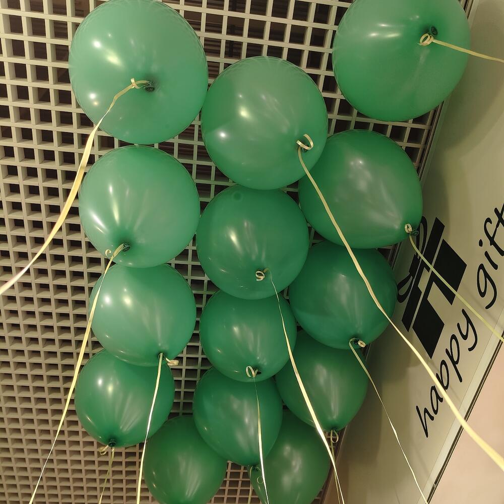 Воздушные шары в потолок - "Зелёный"
