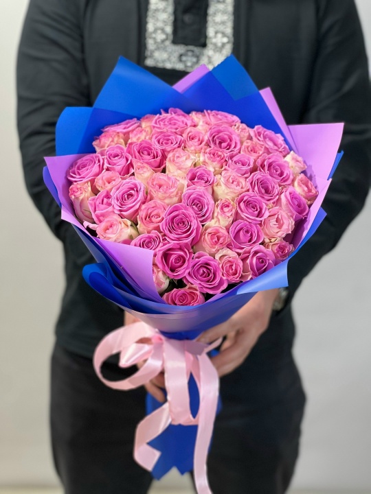 51 Роза (бело-розовые и розовые)