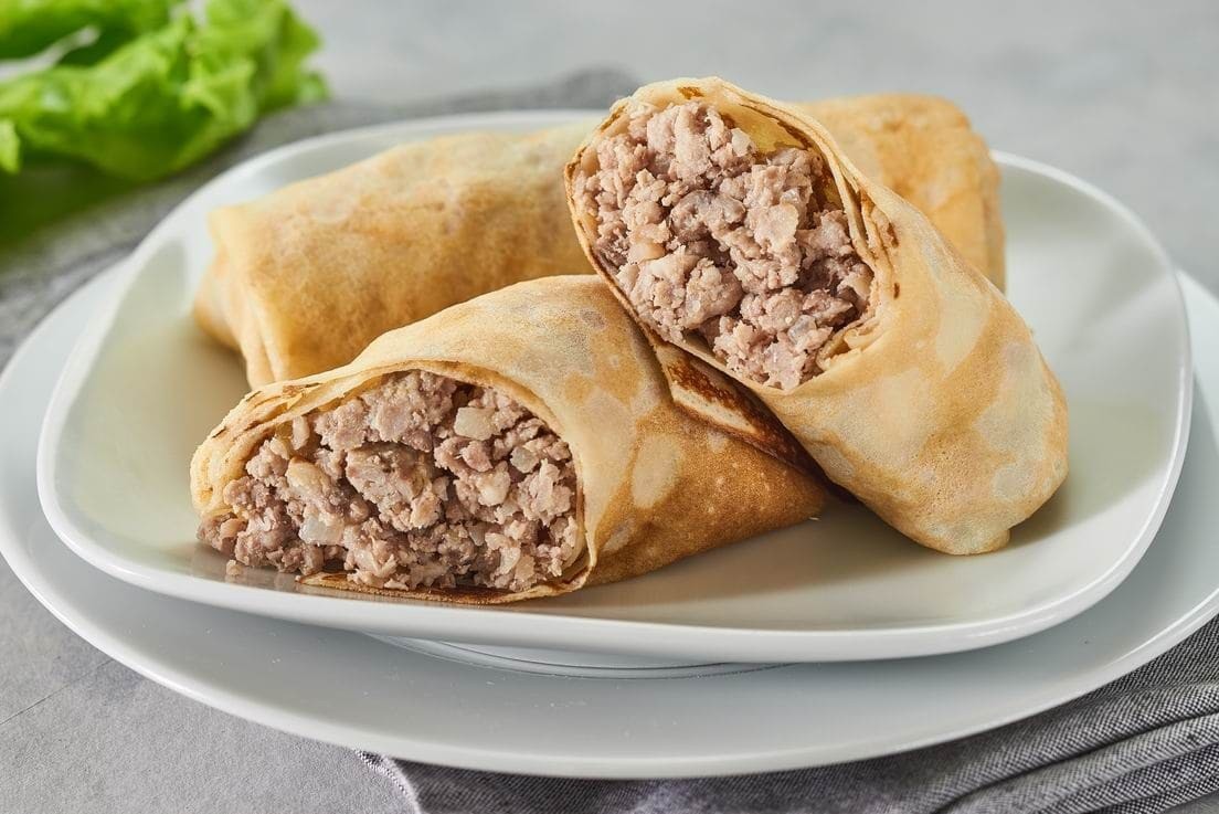 Блины с мясом
