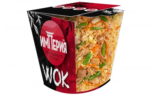 Коробочка wok Рис c курицей 350 гр