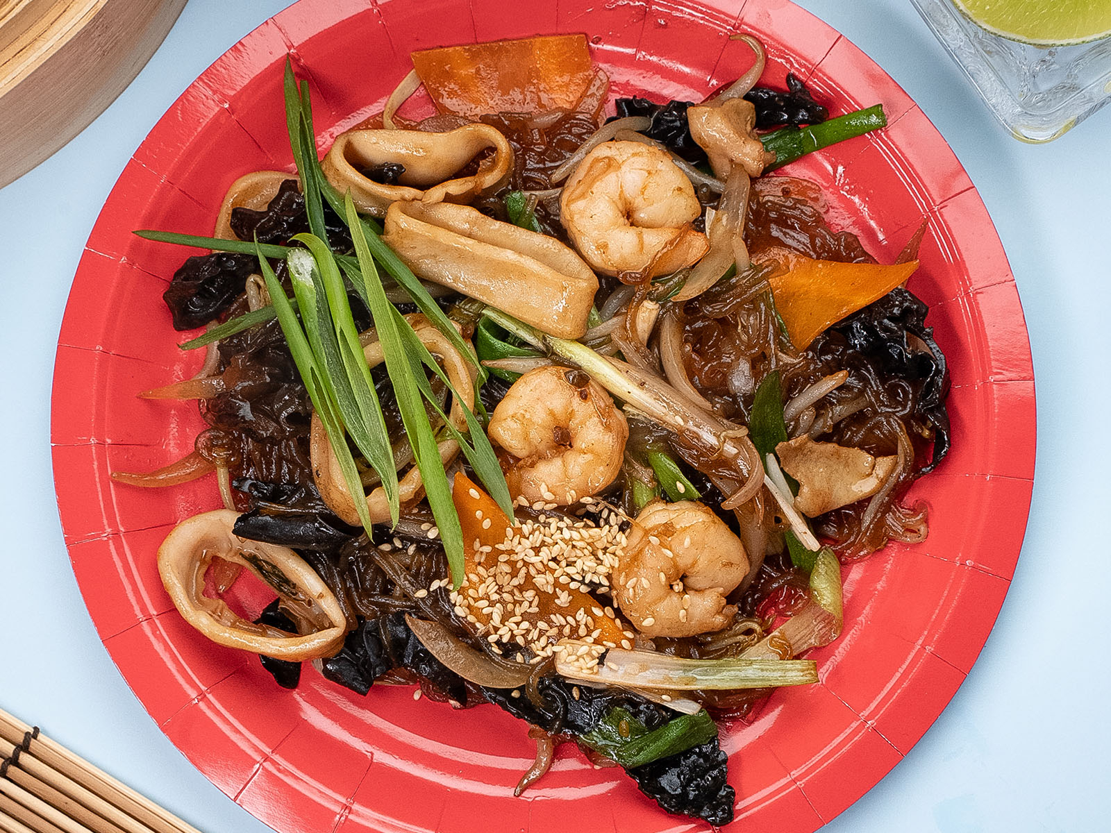 Лапша стеклянная с морепродуктами