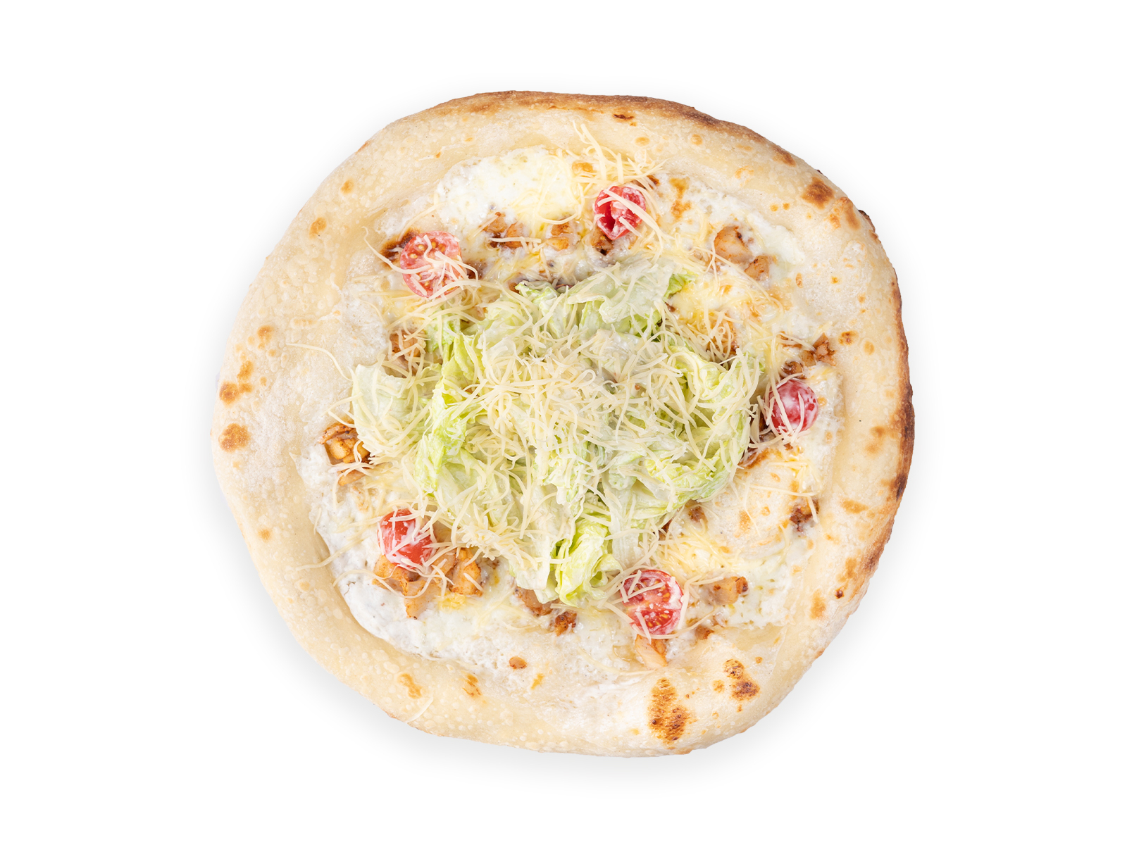 Пицца Цезарь с курицей