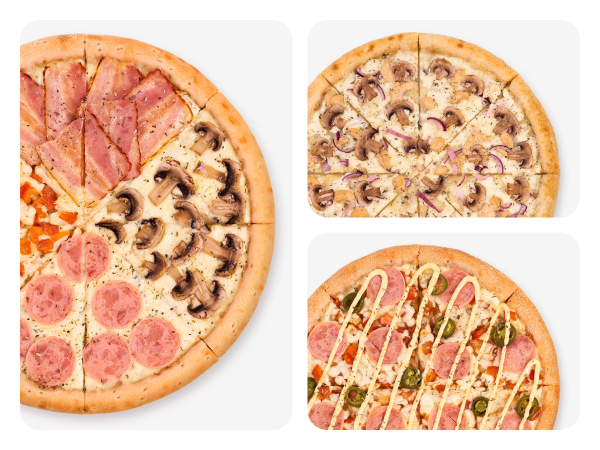 Комбо №6: Пиццы Горыныч, Четыре сезона и Цыпленок Ранч