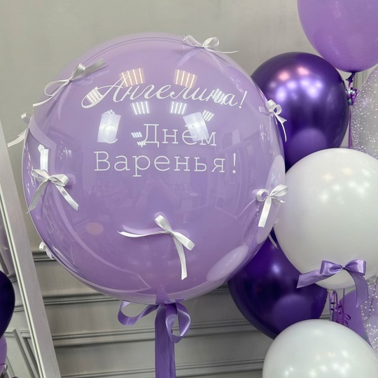 Сиреневый сет с бантиками