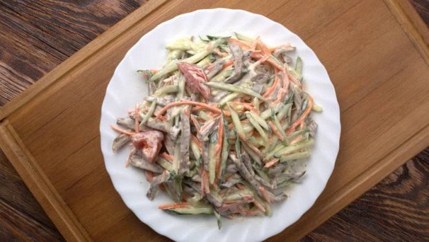 Салат с языком 