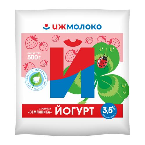 Йогурт Земляника Ижмолоко 3.5% 500г