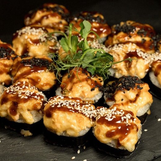 Запеченный с креветкой