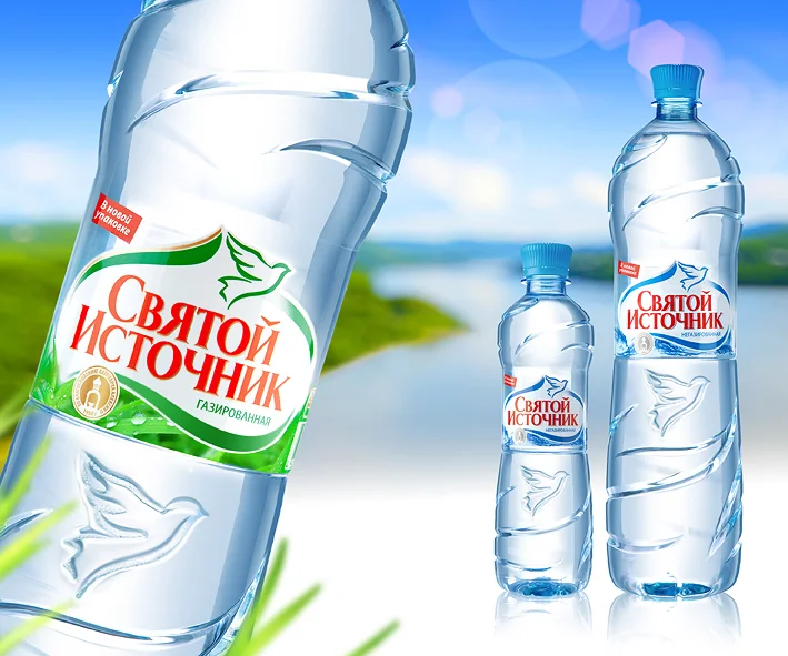 Святой источник 0,5л с газом