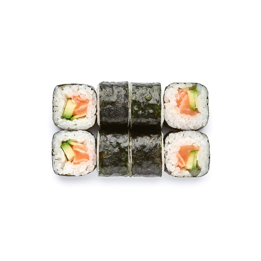 Маки с лососем и огурцом