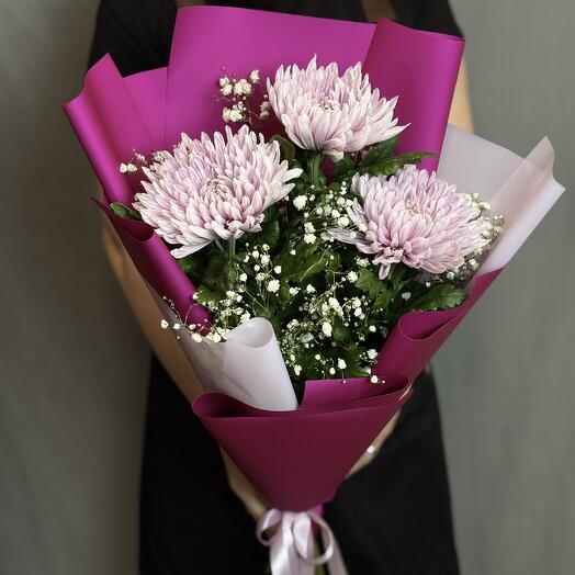 Букет из хризантемы ханимум