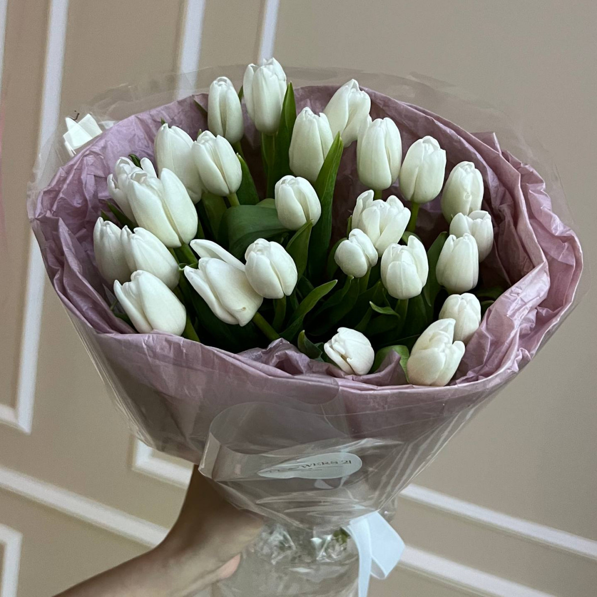 Моно букет из 25 тюльпана (предзаказ)