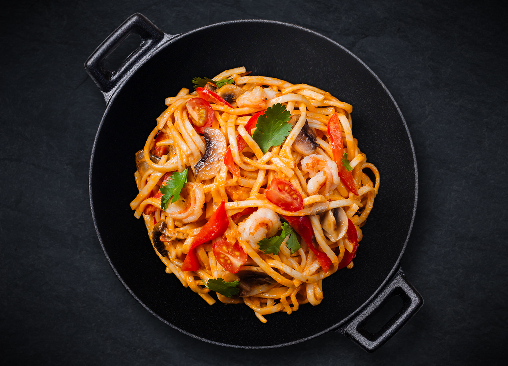 Wok Том Ям с креветкой L