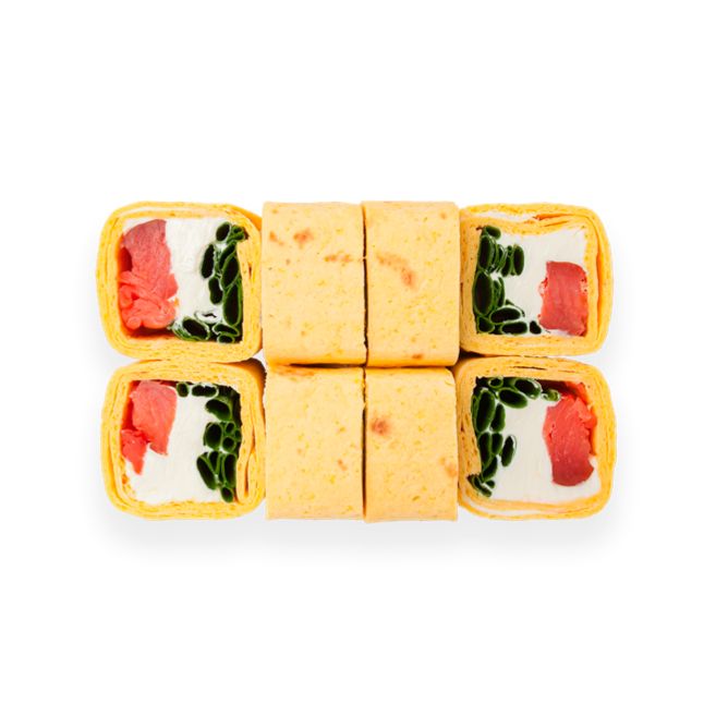 Тортилья с копченым лососем