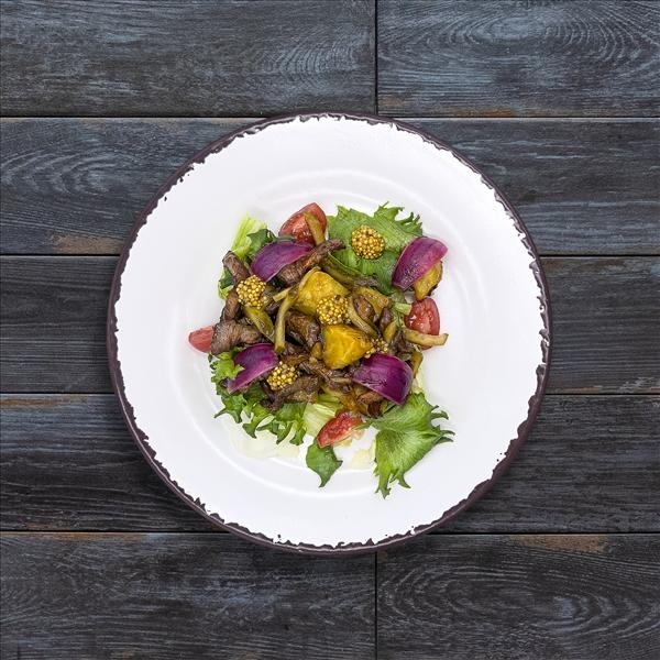 Салат с олениной и картофелем