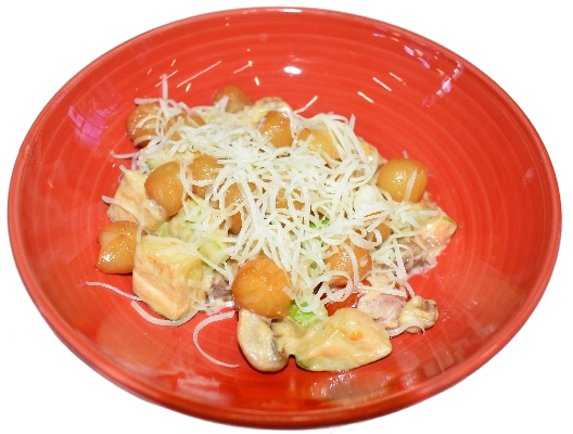 Морской гребешок с овощами