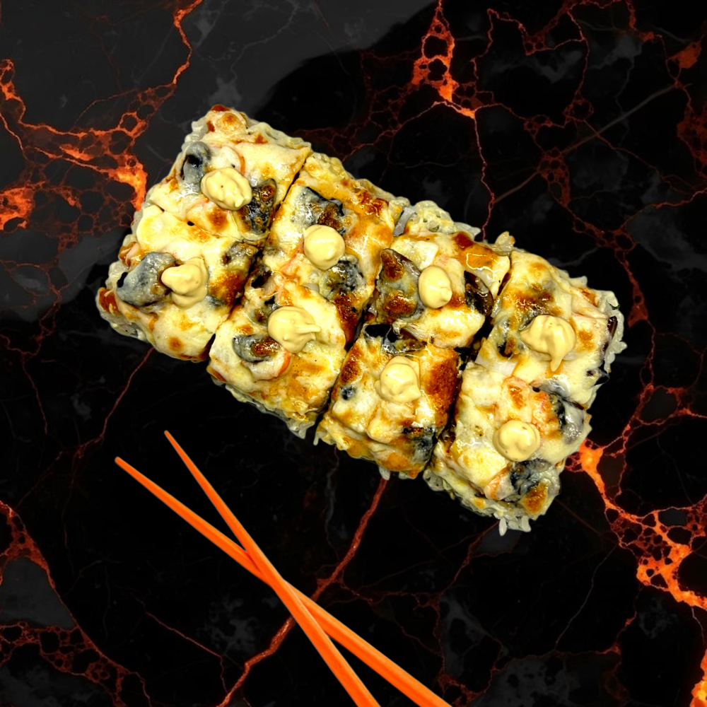 С КАЛЬМАРОМ, ТИГРОВОЙ КРЕВЕТКОЙ И ШАМПИНЬОНАМИ