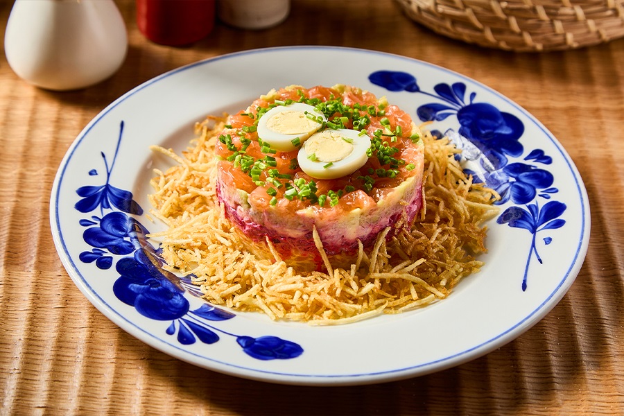 Лосось на шубе