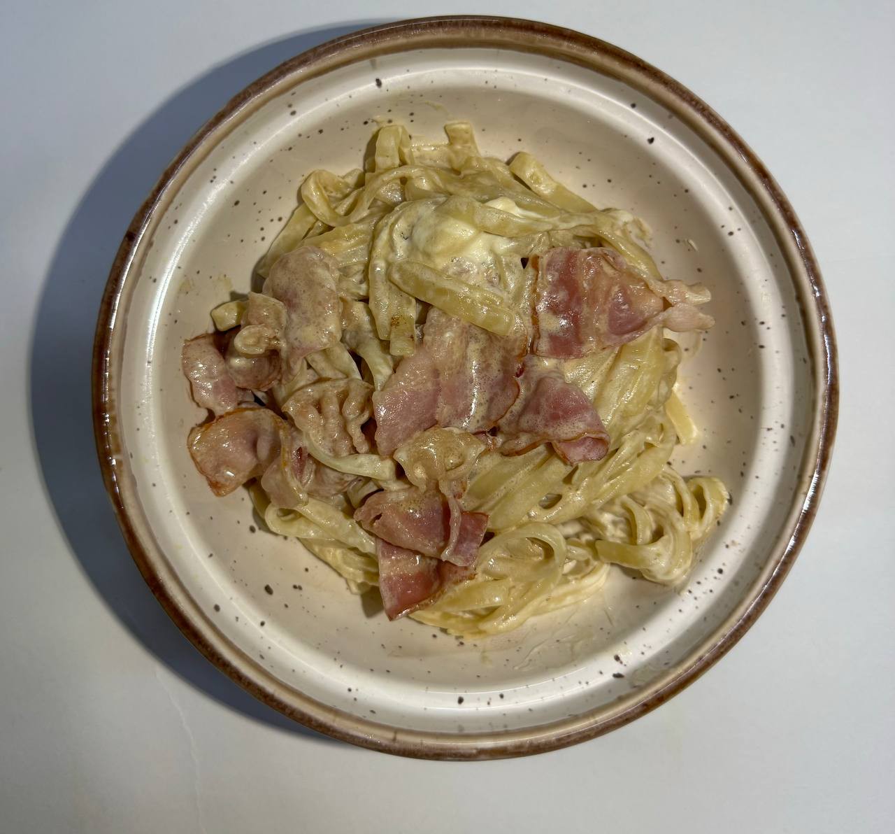Сливочный Удон с Беконом