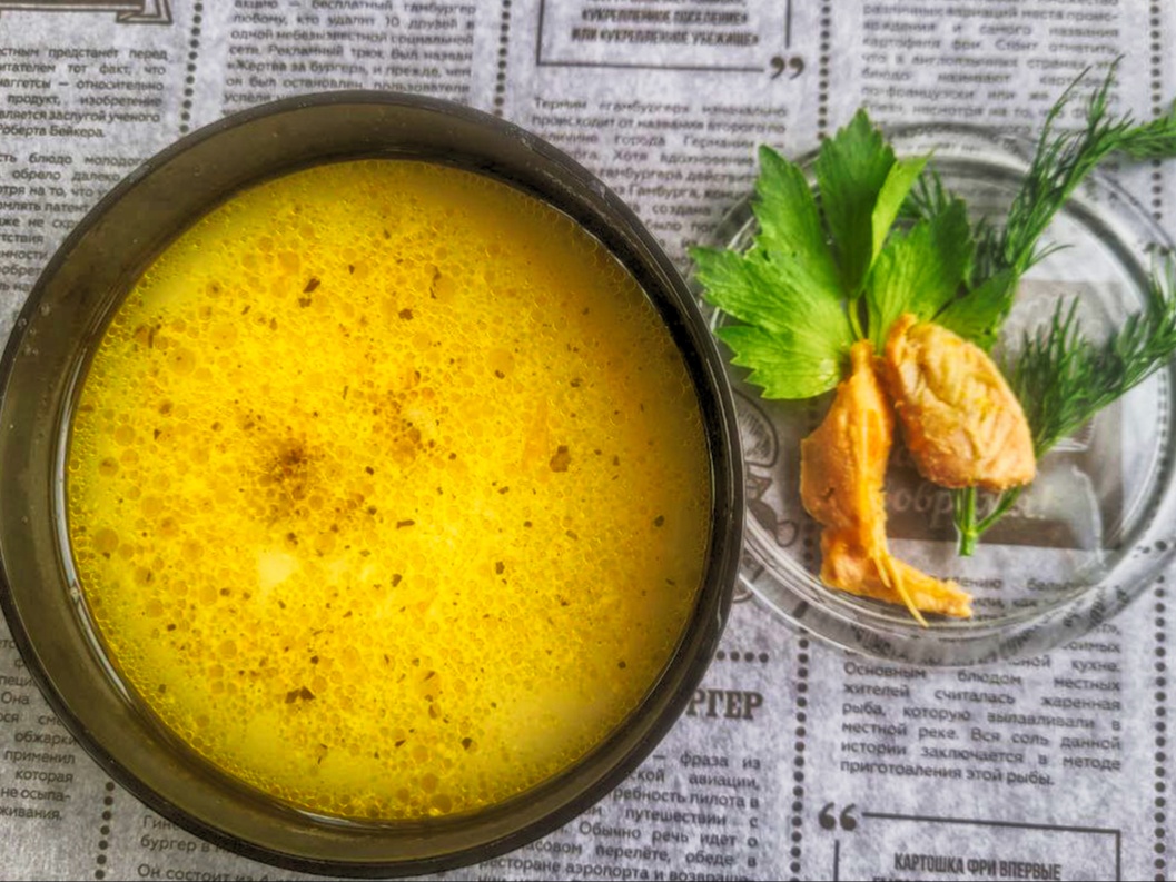 Суп "Морской шик" с диким лососем и сливками