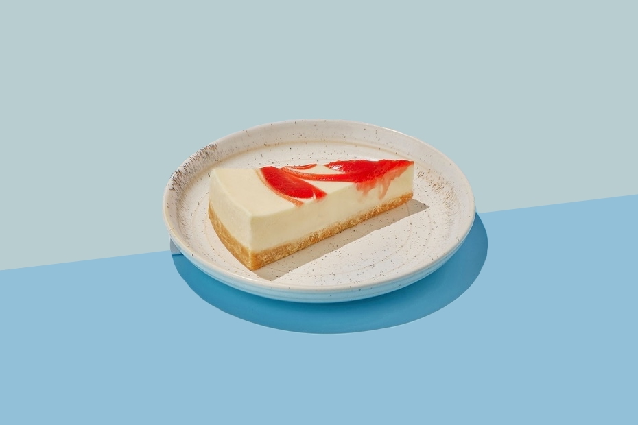 Чизкейк с клубникой