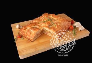 Пирог с капустой и грибами