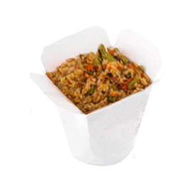 Рис WOK со свининой в остром соусе