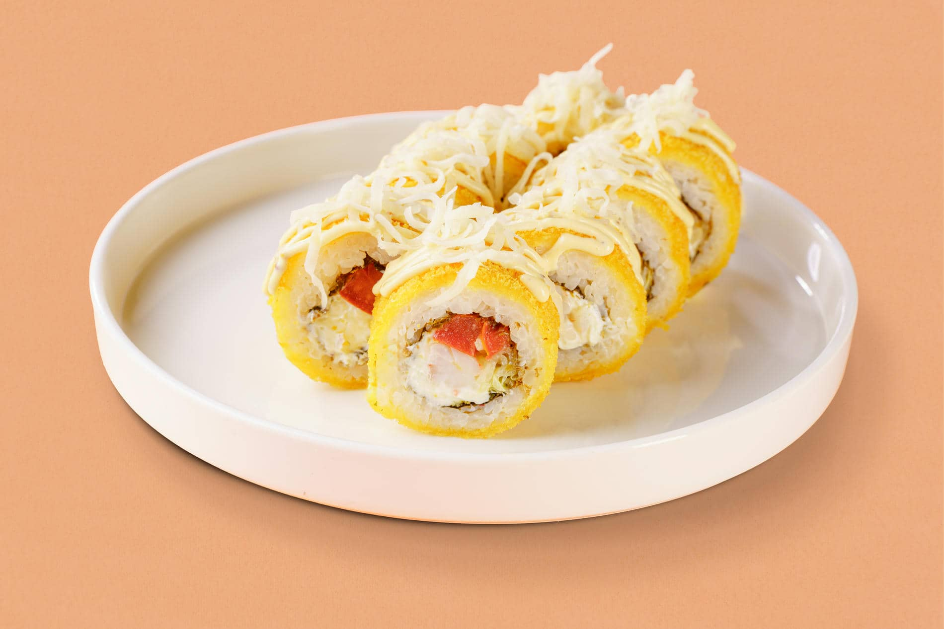 Ролл Цезарь с креветкой