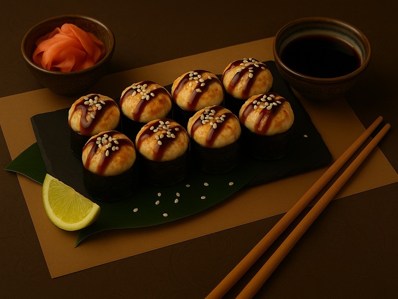 Ролл Запеченный лосось