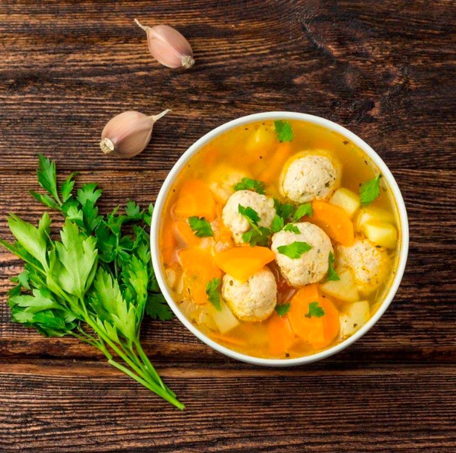 Суп с фрикадельками 