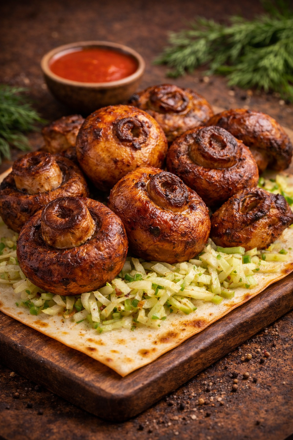 Шашлык из шампиньонов