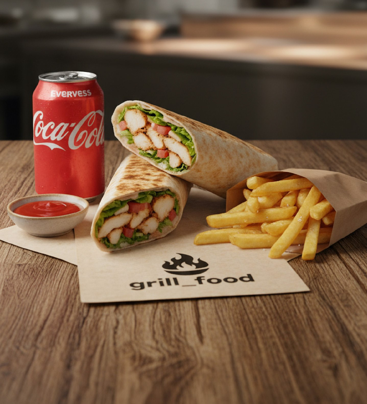 Комбо-обед с шаурмой