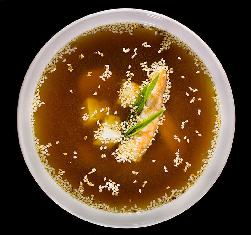 Мисо с креветкой