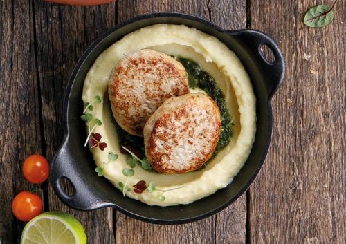 Котлеты куриные с картофельным пюре
