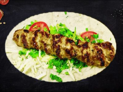 Люля кебаб в лаваше с говядиной