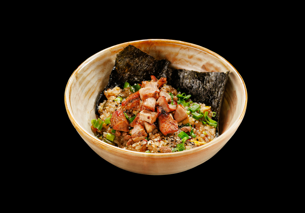 Тяхан со свининой