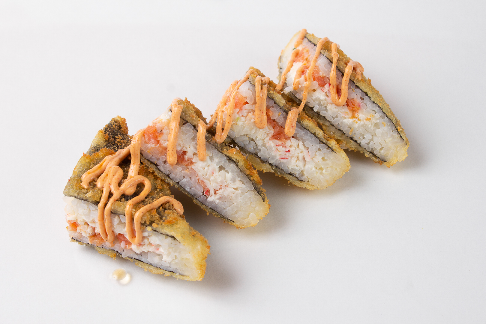 Сэндвич-ролл с лососем, крабом 