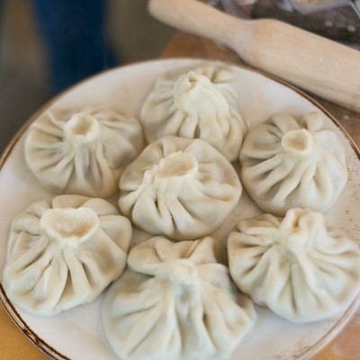 Хинкали с мясом (свинина-телятина) 1шт.