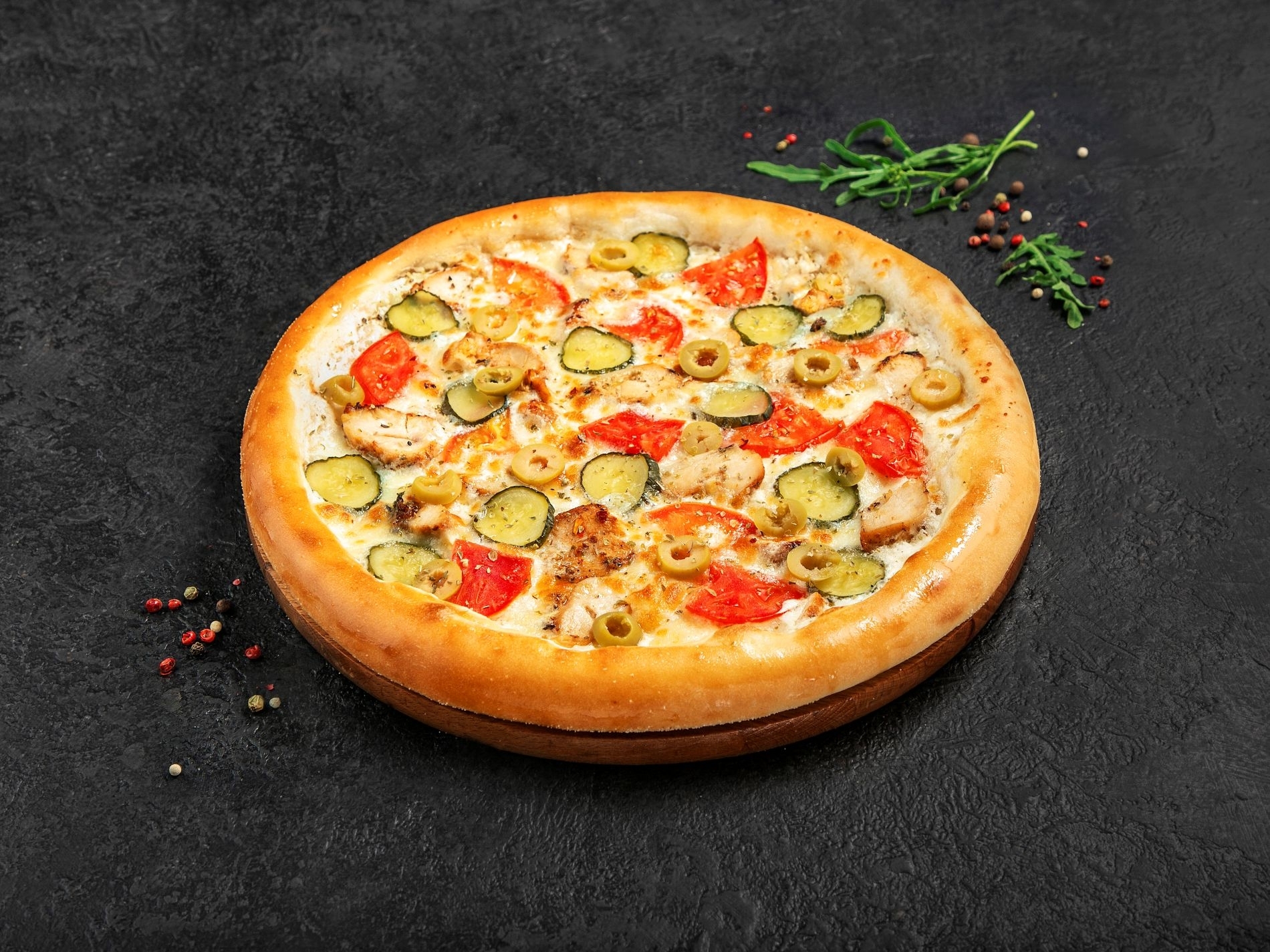 А-ля шаурма с курицей 30см