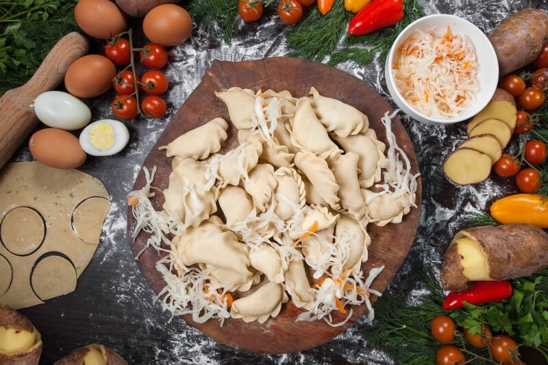 Вареники с квашеной капустой
