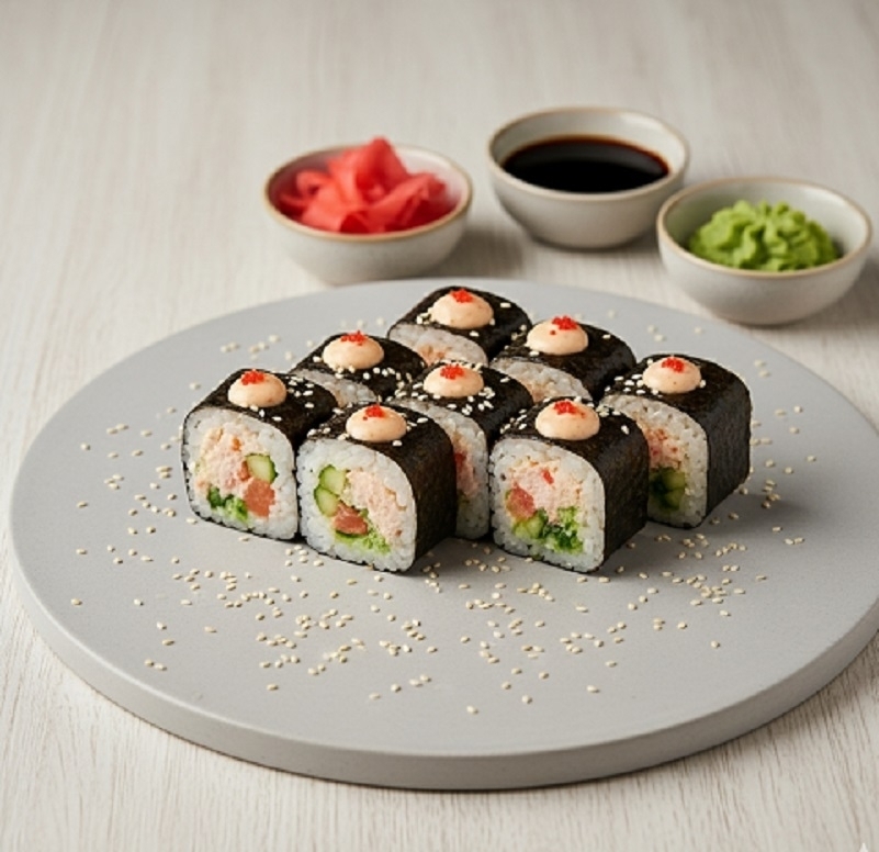 Поке ролл с крабом