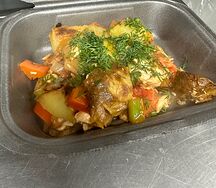 Жаркое с овощами с куриным мясом 300г