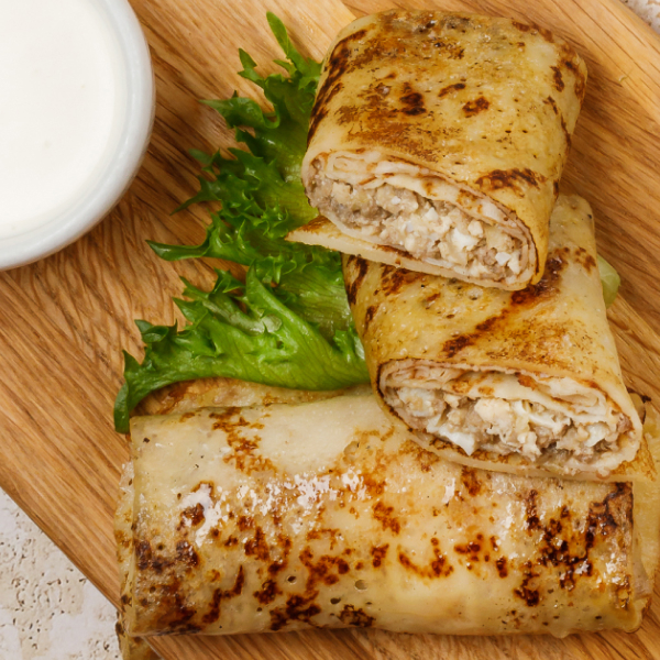 Блинчики с мясом