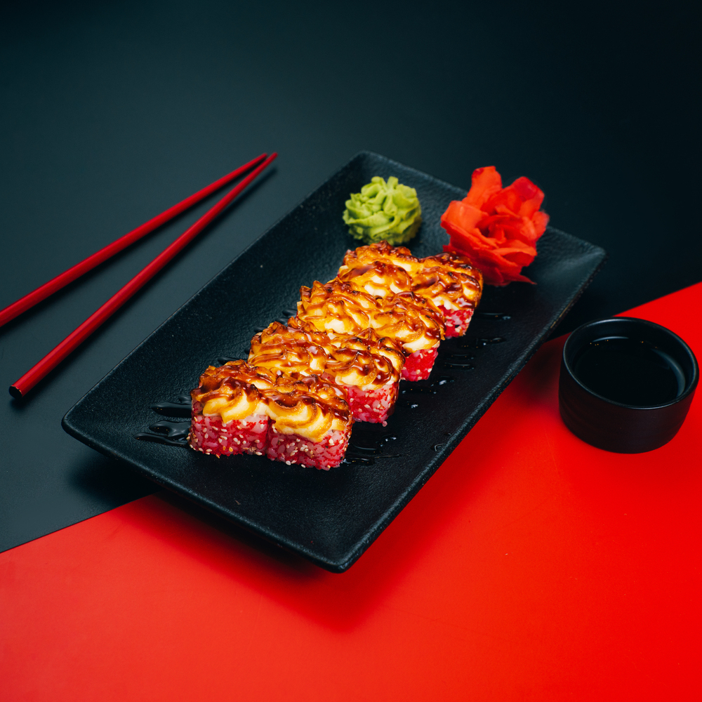 Запеченный лосось терияки