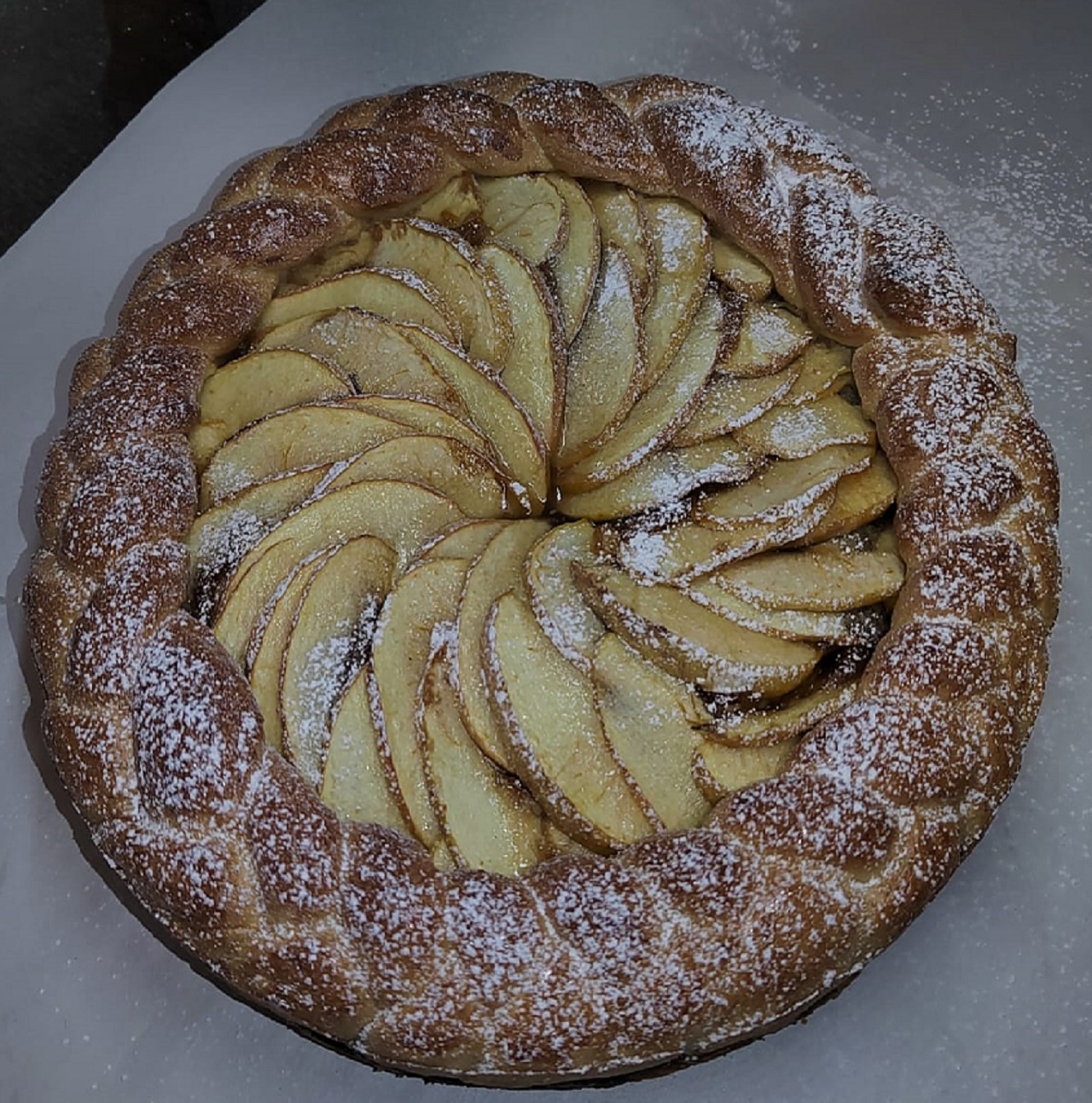 Пирог с яблоками открытый, весовой