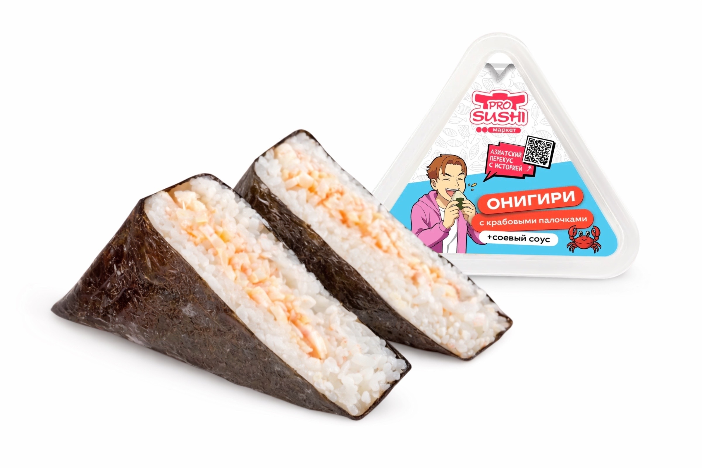 Онигири с крабом