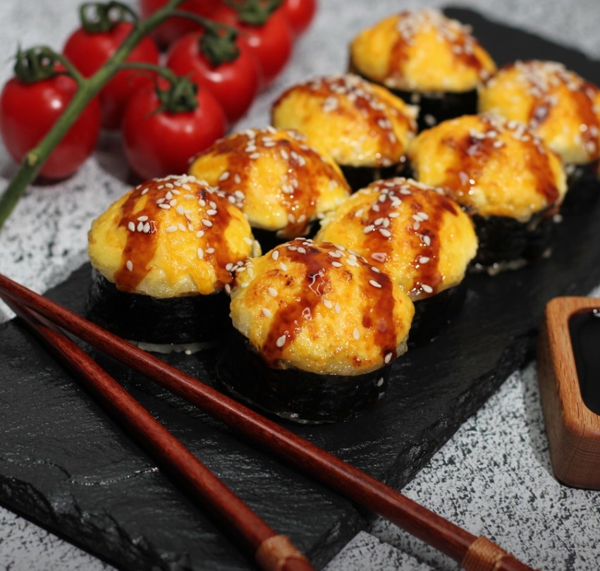 Запеченый с курицей