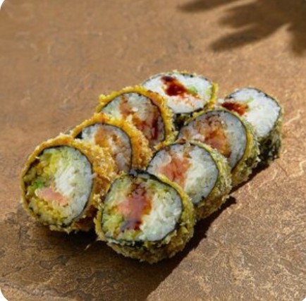 Жареный лосось