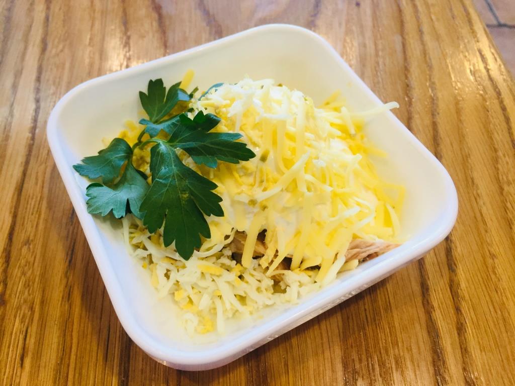 Салат Мимоза из горбуши