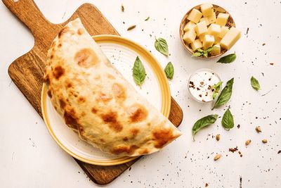 Кутабы с сыром и зеленью