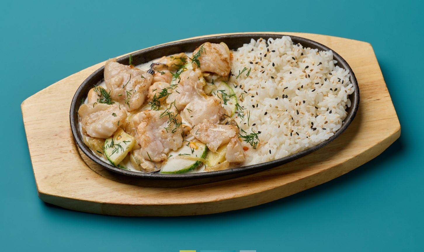 Сковородка с морепродуктами